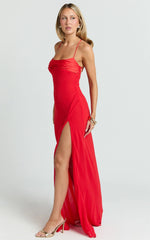 Sonya Maxi Dress-Red